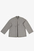 Reversible short jacket with front pocket