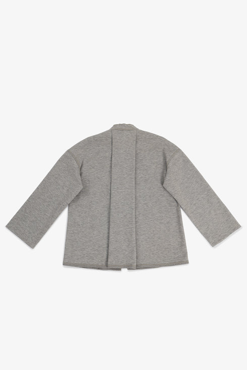 Reversible short jacket with front pocket