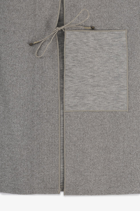 Reversible short jacket with front pocket