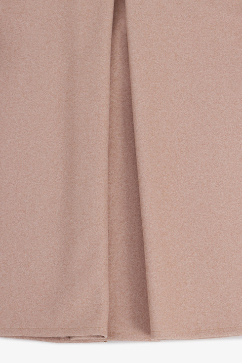 Reversible short jacket with back pleat