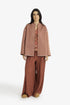 Reversible short jacket with back pleat