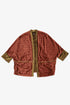 Reversible velvet jacket with contrast pleated details