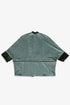 Reversible velvet jacket with contrast pleated details