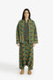 Printed quilted cotton jacket with patch pocket
