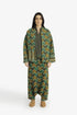 Printed quilted cotton jacket with patch pocket