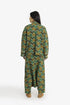 Printed quilted cotton jacket with patch pocket