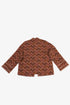 Printed quilted cotton jacket with patch pocket