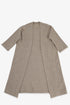 Oversized wool-blend bouclé coat with raw edges