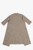 Oversized wool-blend bouclé coat with raw edges