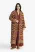 Long quilted cotton-blend Ottoman coat