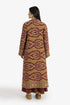 Long quilted cotton-blend Ottoman coat
