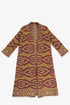 Long quilted cotton-blend Ottoman coat