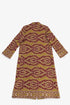 Long quilted cotton-blend Ottoman coat