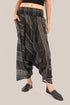 Harem pants with elastic waistline