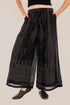 Wide leg pants with pleats
