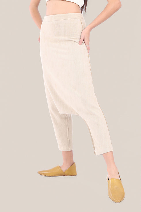 Jacquard harem pants