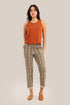 Striped jacquard pants with narrow-bottom