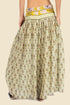 Super wide leg pants in printed cotton gauze with pockets