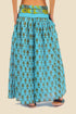 Super wide leg pants in printed cotton gauze with pockets