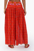 Super wide leg pants in printed cotton gauze with pockets