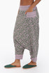 Harem pants in printed cotton with one side pocket