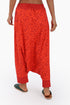 Harem pants in printed cotton with one side pocket