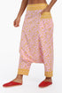 Harem pants in printed cotton with one side pocket