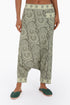 Harem printed pants with one pocket on the side
