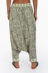 Harem printed pants with one pocket on the side