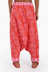Harem printed pants with one pocket on the side