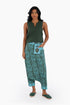 Harem printed pants with one pocket on the side