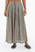Wide leg pants in printed cotton gauze with pockets