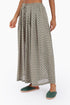 Wide leg pants in printed cotton gauze with pockets