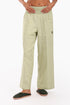 Wide leg pants in cotton with two front patch pockets