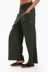Wide leg pants in cotton with two front patch pockets