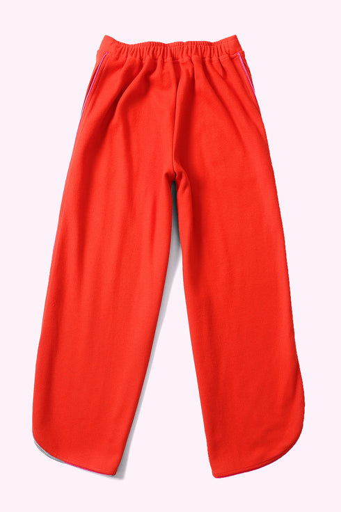 Pants in cashmere blend with elastic waistband