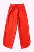 Pants in cashmere blend with elastic waistband