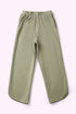 Pants in cashmere blend with elastic waistband