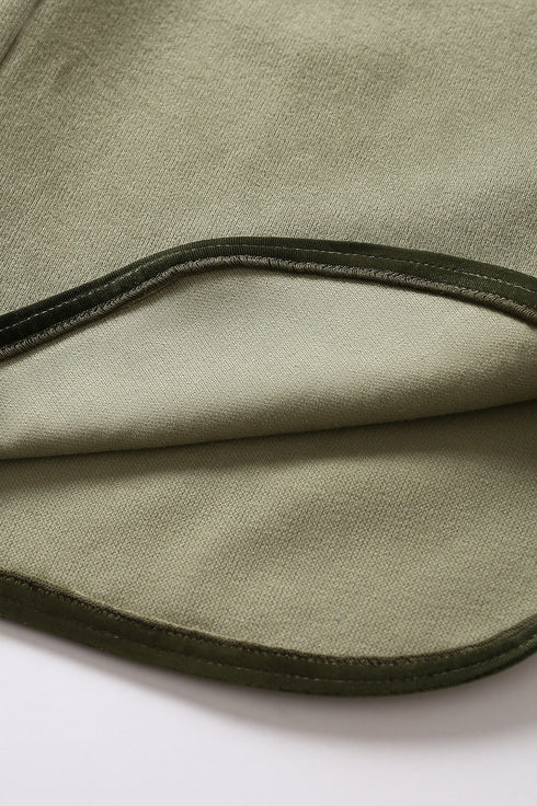 Pants in cashmere blend with elastic waistband
