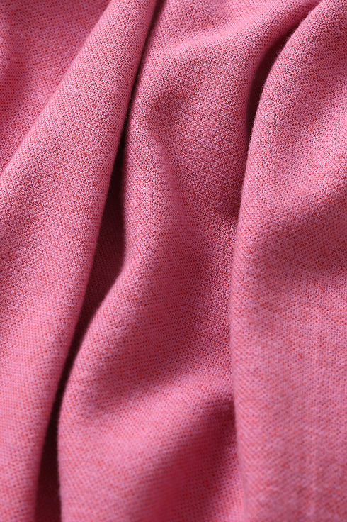 Reversible straight leg pants in cotton blend jacquard