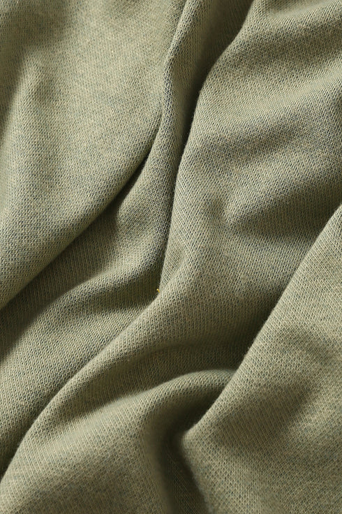 Reversible straight leg pants in cotton blend jacquard