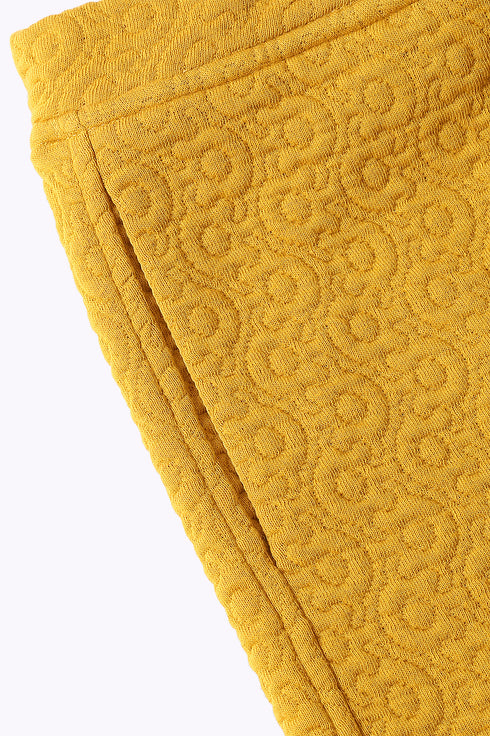 Straight leg pants with elastic on the back