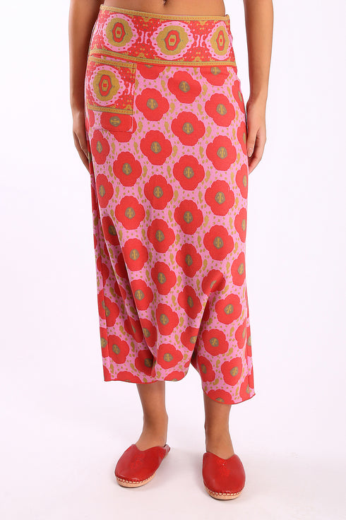 Harem pants with elastic waistband and draw string