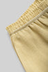 Lined Wide Leg pants in linen with elastic waistband