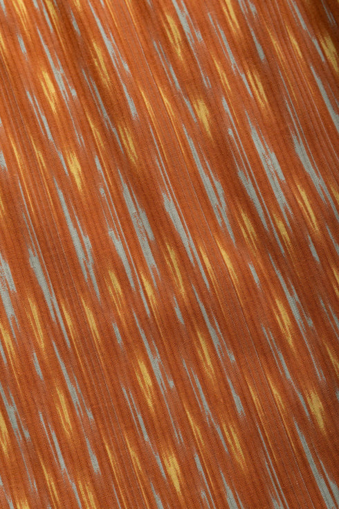 Printed Cotton Wide Leg Pants with Drawstring Waist