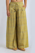 Printed Cotton Wide Leg Pants with Drawstring Waist