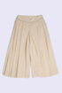 Refined linen cotton wide leg pants
