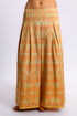 Wide leg pants in printed Egyptian cotton