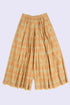 Wide leg pants in printed Egyptian cotton