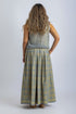 Wide leg pants in printed Egyptian cotton